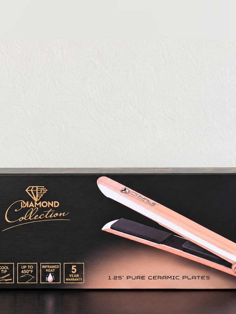 Brand New Royale Diamond Collection 1.25" Ceramic Flat Iron / Hair Straightener